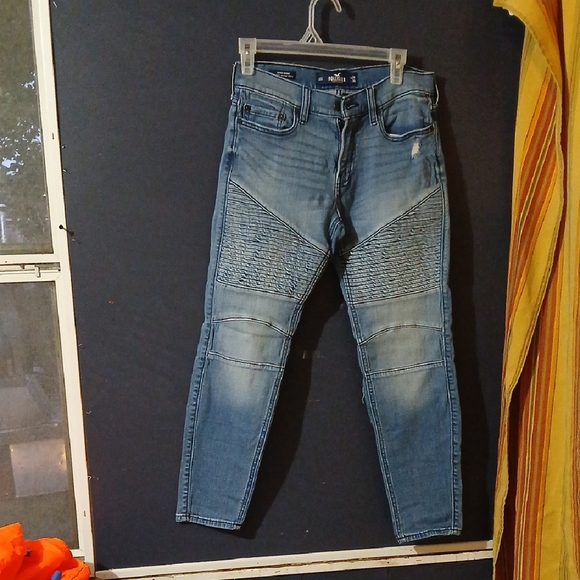 Hollister Light Blue Super Skinny dustressed blue Jeans size W29 L30 - Picture 1 of 6